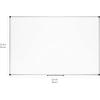imageAmazon Basics Magnetic White Board with Pen Tray Dry Erase Board Aluminum Trim 354quot x 236quot354 x 236