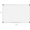 imageAmazon Basics Magnetic WhiteboardDry Erase Board 36 x 48inch Aluminum Frame SilverWhiteSilverWhite