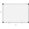 imageAmazon Basics Magnetic WhiteboardDry Erase Board 36 x 48inch Aluminum Frame SilverWhiteSilverWhite