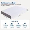 imageAmazon Basics Memory Foam Mattress Medium Firm 10 Inch Twin WhiteGreyFull