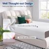 imageAmazon Basics Memory Foam Mattress Medium Firm 10 Inch Twin WhiteGreyFull