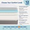 imageAmazon Basics Memory Foam Mattress Medium Firm 10 Inch Twin WhiteGreyFull