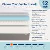 imageAmazon Basics Memory Foam Mattress Medium Firm 10 Inch Twin WhiteGreyFull