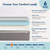 imageAmazon Basics Memory Foam Mattress Medium Firm 10 Inch Twin WhiteGreyFull