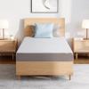 imageAmazon Basics Memory Foam Mattress Medium Firm 10 Inch Twin WhiteGreyFull