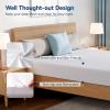 imageAmazon Basics Memory Foam Mattress Medium Firm 10 Inch Twin WhiteGreyFull