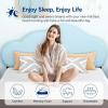 imageAmazon Basics Memory Foam Mattress Medium Firm 10 Inch Twin WhiteGreyFull