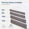 imageAmazon Basics Memory Foam Mattress Medium Firm 10 Inch Twin WhiteGreyFull