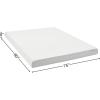 imageAmazon Basics Memory Foam Mattress Medium Firm 10 Inch Twin WhiteGreyKing