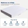 imageAmazon Basics Memory Foam Mattress Medium Firm 10 Inch Twin WhiteGreyKing