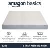 imageAmazon Basics Memory Foam Mattress Medium Firm 10 Inch Twin WhiteGreyKing