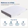 imageAmazon Basics Memory Foam Mattress Medium Firm 10 Inch Twin WhiteGreyQueen