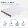 imageAmazon Basics Memory Foam Mattress Medium Firm 10 Inch Twin WhiteGreyQueen
