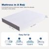 imageAmazon Basics Memory Foam Mattress Medium Firm 10 Inch Twin WhiteGreyQueen
