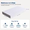 imageAmazon Basics Memory Foam Mattress Medium Firm 10 Inch Twin WhiteGreyTwin