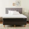 imageAmazon Basics Memory Foam Mattress Medium Firm Cooling Gel Full Size Mattress CertiPURUS Certified Foam 75 x 54 x 10 inches WhiteGrayCalifornia King