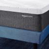 imageAmazon Basics Memory Foam Mattress Medium Firm Cooling Gel Full Size Mattress CertiPURUS Certified Foam 75 x 54 x 10 inches WhiteGrayQueen
