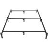 imageAmazon Basics Metal Twin Size Bed Frame 6Leg Base for Box Spring and Mattress Support ToolFree Easy Assembly BlackBlack