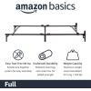 imageAmazon Basics Metal Twin Size Bed Frame 6Leg Base for Box Spring and Mattress Support ToolFree Easy Assembly BlackBlack