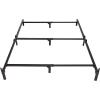 imageAmazon Basics Metal Twin Size Bed Frame 6Leg Base for Box Spring and Mattress Support ToolFree Easy Assembly BlackBlack