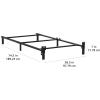 imageAmazon Basics Metal Twin Size Bed Frame 6Leg Base for Box Spring and Mattress Support ToolFree Easy Assembly BlackBlack
