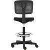 imageAmazon Basics MidBack Mesh Office Drafting Chair Stool with Adjustable Footrest FlipUp Arms BlackNo Arms