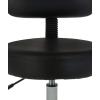 imageAmazon Basics MultiPurpose Drafting Spa Bar Stool with Back Cushion and Wheels Black 2272quotD x 2272quotW x 378quotH