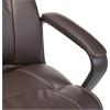 imageAmazon Basics Office Computer Task Desk Chair with Padded Armrests MidBack Adjustable 360 Swivel Rolling 275 Pound Capacity 242quotD x 24quotW x 386quotH BIFMA Certified White Faux LeatherDark Brown