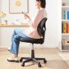 imageAmazon Basics Rolling Desk Chair Adjustable Low Back Padded Seat Breathable Mesh Swivel Black 2125quot D x 225quot W x 38quot HBlack