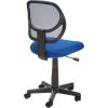 imageAmazon Basics Rolling Desk Chair Adjustable Low Back Padded Seat Breathable Mesh Swivel Black 2125quot D x 225quot W x 38quot HBlue