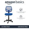 imageAmazon Basics Rolling Desk Chair Adjustable Low Back Padded Seat Breathable Mesh Swivel Black 2125quot D x 225quot W x 38quot HBlue