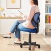 imageAmazon Basics Rolling Desk Chair Adjustable Low Back Padded Seat Breathable Mesh Swivel Black 2125quot D x 225quot W x 38quot HBlue