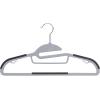 imageAmazon Basics Rubber Coated Plastic Hangers Pack of 50 Gray