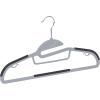 imageAmazon Basics Rubber Coated Plastic Hangers Pack of 50 Gray