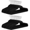 imageAmazon Basics Slim Velvet NonSlip SpaceSaving Suit Clothes Hangers Pack of 100 IvoryBeigeBlack