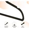 imageAmazon Basics Slim Velvet NonSlip SpaceSaving Suit Clothes Hangers Pack of 100 IvoryBeigeBlack