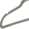 imageAmazon Basics Slim Velvet NonSlip SpaceSaving Suit Clothes Hangers Pack of 100 IvoryBeigeGraySilver