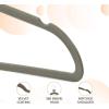 imageAmazon Basics Slim Velvet NonSlip SpaceSaving Suit Clothes Hangers Pack of 100 IvoryBeigeGraySilver
