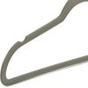 imageAmazon Basics Slim Velvet NonSlip SpaceSaving Suit Clothes Hangers Pack of 100 IvoryBeigeGraySilver