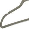 imageAmazon Basics Slim Velvet NonSlip SpaceSaving Suit Clothes Hangers Pack of 100 IvoryBeigeGraySilver