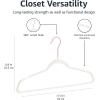 imageAmazon Basics Slim Velvet NonSlip SpaceSaving Suit Clothes Hangers Pack of 100 IvoryBeigeIvoryRose Gold