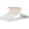 imageAmazon Basics Slim Velvet NonSlip SpaceSaving Suit Clothes Hangers Pack of 100 IvoryBeigeIvoryRose Gold