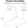 imageAmazon Basics Slim Velvet NonSlip Suit Clothes Hangers Pack of 50 Blush PinkRose GoldBlush PinkRose Gold