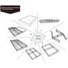imageAmazon Basics Smart Box Spring Bed Base 5Inch Height Mattress Foundation ToolFree Easy Assembly Queen 79quotL x 595quotW x 5quotH WhiteCalifornia King83L x 71 W