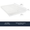 imageAmazon Basics Smart Box Spring Bed Base 5Inch Height Mattress Foundation ToolFree Easy Assembly Queen 79quotL x 595quotW x 5quotH WhiteCalifornia King83L x 71 W