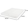imageAmazon Basics Smart Box Spring Bed Base 5Inch Height Mattress Foundation ToolFree Easy Assembly Queen 79quotL x 595quotW x 5quotH WhiteCalifornia King83L x 71 W