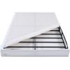 imageAmazon Basics Smart Box Spring Bed Base 5Inch Height Mattress Foundation ToolFree Easy Assembly Queen 79quotL x 595quotW x 5quotH WhiteCalifornia King83L x 71 W