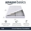 imageAmazon Basics Smart Box Spring Bed Base 5Inch Height Mattress Foundation ToolFree Easy Assembly Queen 79quotL x 595quotW x 5quotH WhiteFull74L x 53W