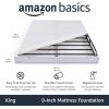 imageAmazon Basics Smart Box Spring Bed Base 5Inch Height Mattress Foundation ToolFree Easy Assembly Queen 79quotL x 595quotW x 5quotH WhiteKing79L x 755W