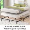 imageAmazon Basics Smart Box Spring Bed Base 5Inch Height Mattress Foundation ToolFree Easy Assembly Queen 79quotL x 595quotW x 5quotH WhiteKing79L x 755W